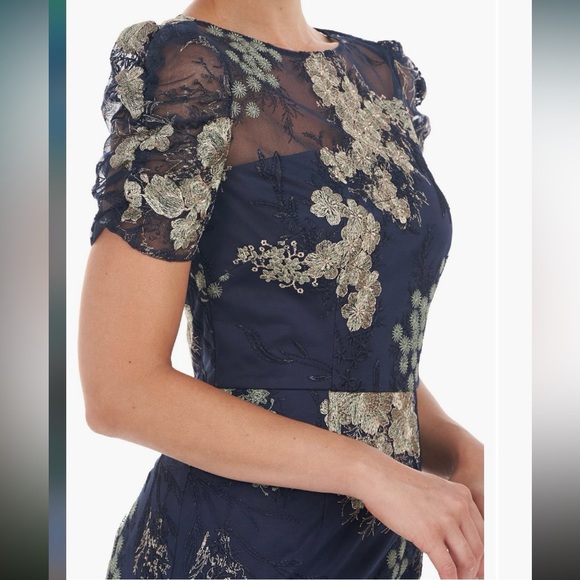 JS Collections - Hope Floral Embroidered
Cocktail Dress - Picture 3 of 5